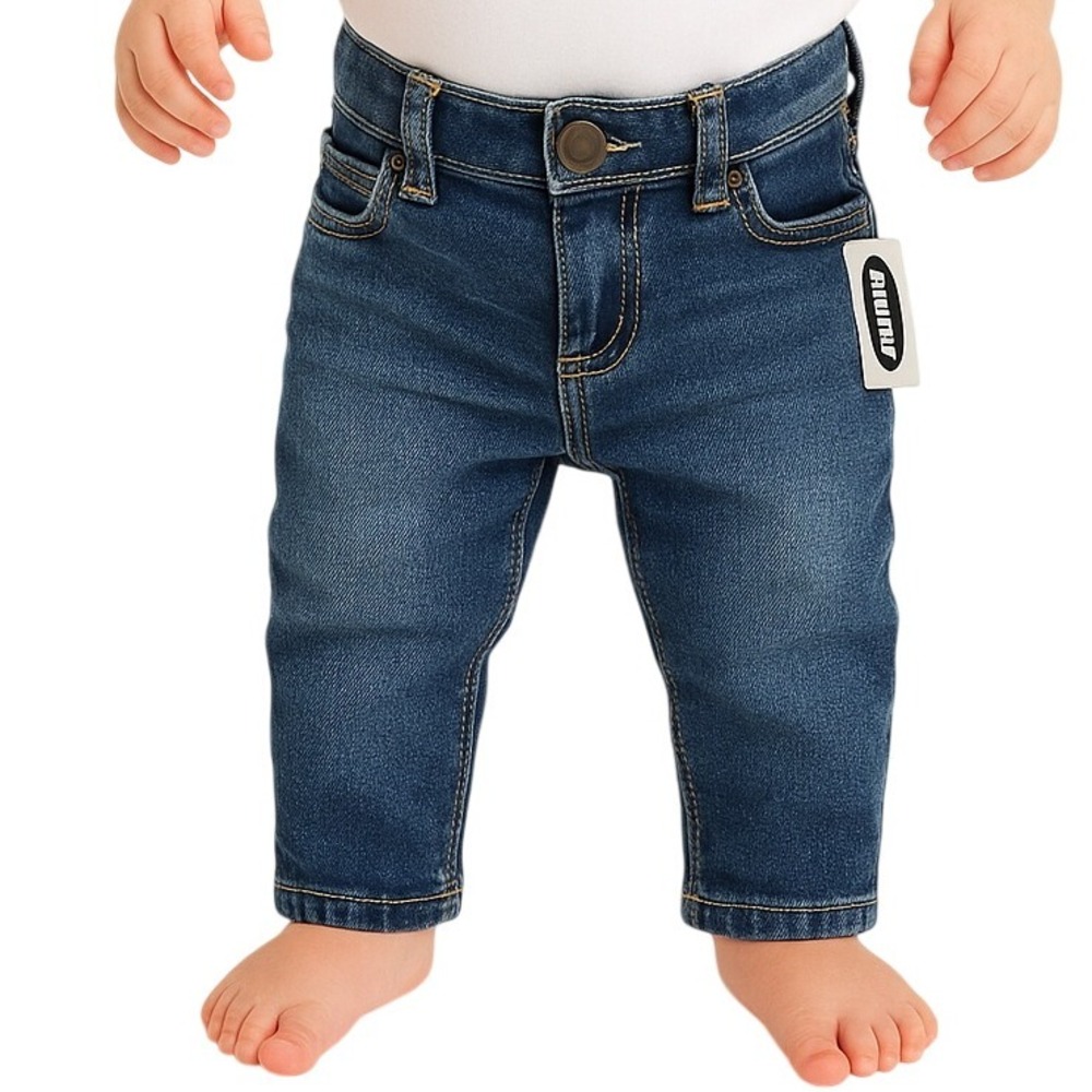Old Navy Jeans 6-12 Months Medium Blue Wash Karate Denim Baby‎ Infant Unisex NEW